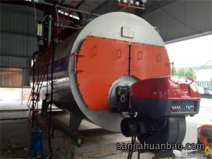 山东巨野县管桩蒸养10吨燃气锅炉
